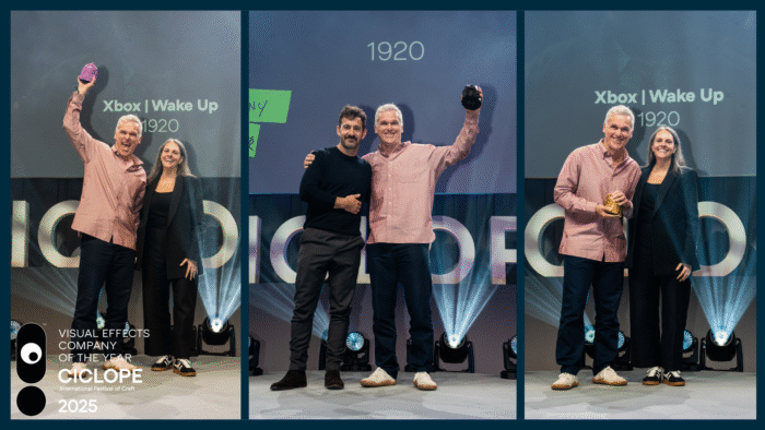 1920 win VFX Company of The Year – The Ciclope Awards 2025 (Silver, Gold & Grand Prix Award For Xbox – ‘Wake Up)