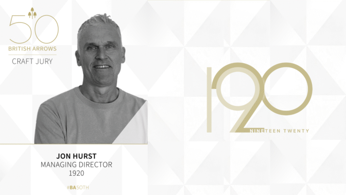 Jon Hurst selected for Post Production Craft Jury – The British Arrows 2026 #BTAA26